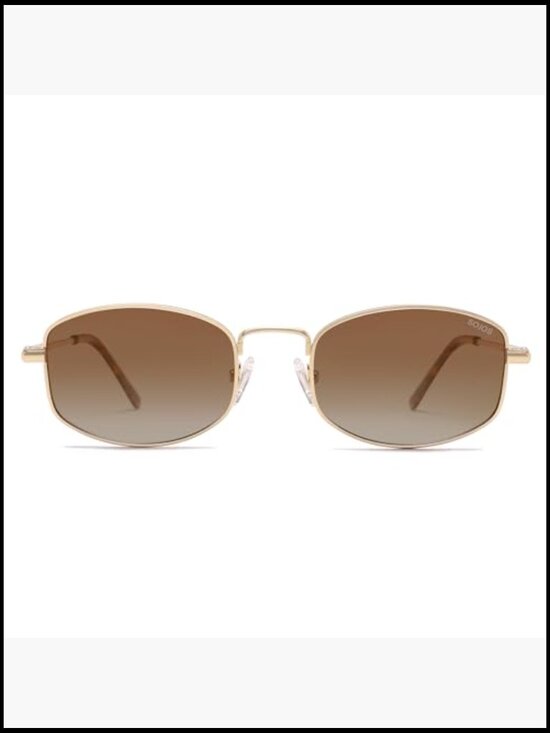 Metal Frame Oval Polarized Sunglasses UV400 Protection main image 5